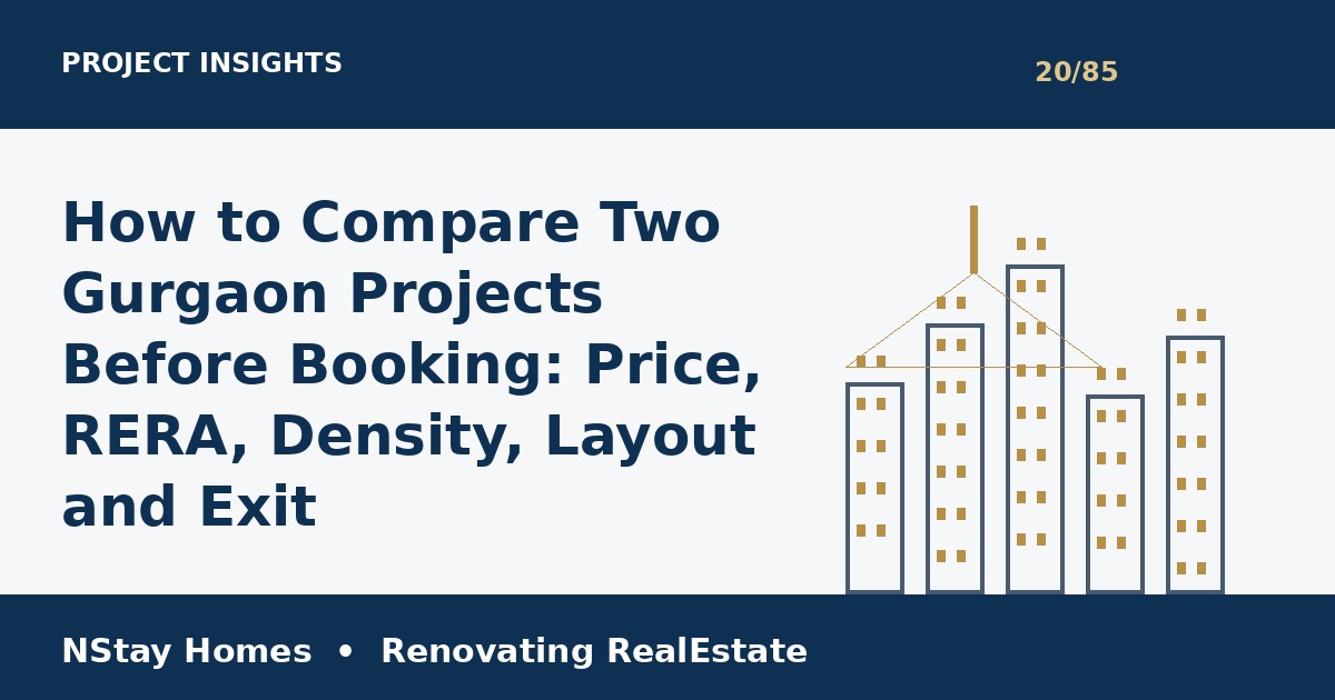 compare Gurgaon projects NStay Homes market insights 2026