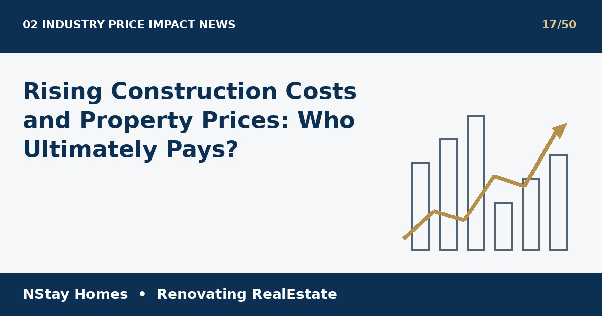 construction cost impact on property prices latest real estate analysis by NStay Homes