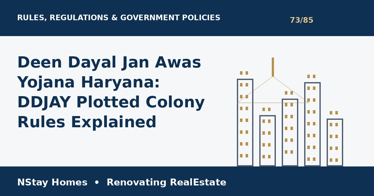 DDJAY policy Haryana rules regulations Haryana Gurgaon property guide