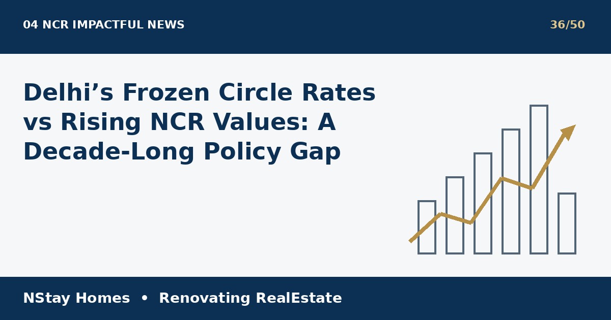Delhi circle rate vs NCR latest real estate analysis by NStay Homes