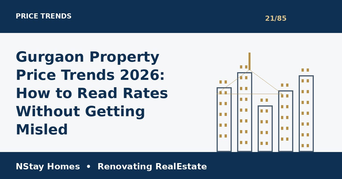 Gurgaon property price trends NStay Homes market insights 2026