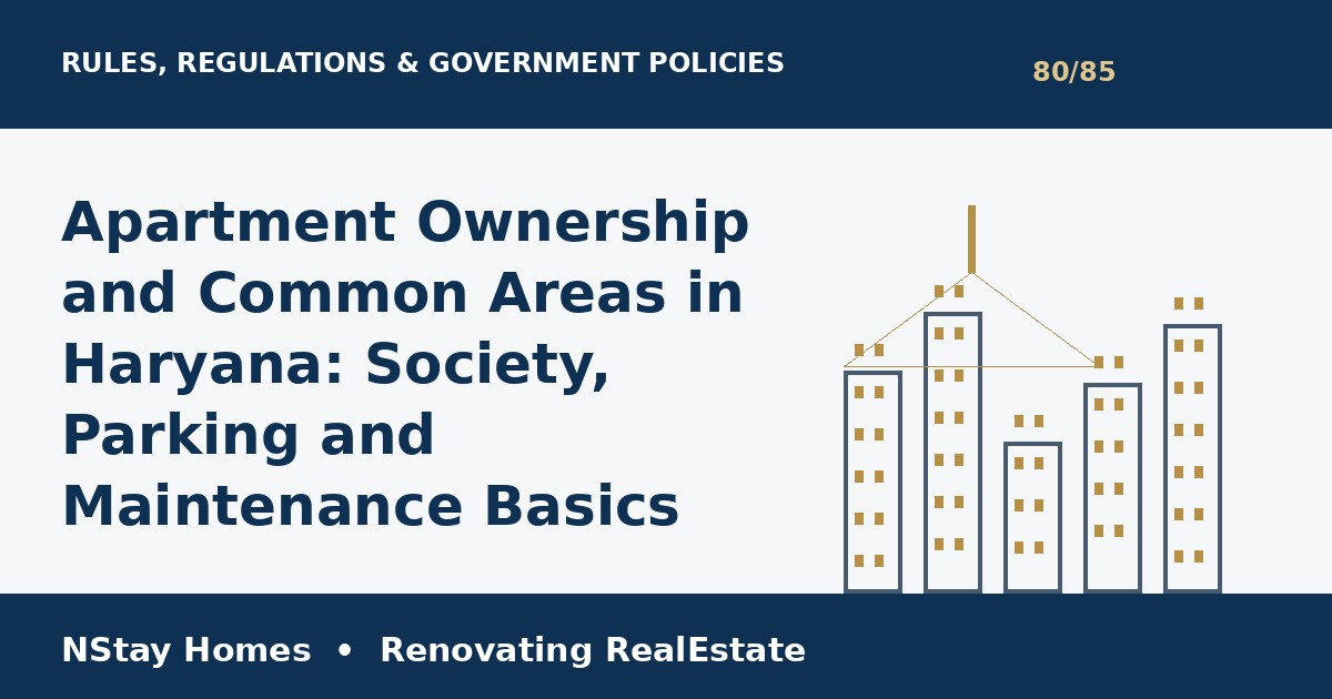 Haryana apartment ownership common areas rules regulations Haryana Gurgaon property guide