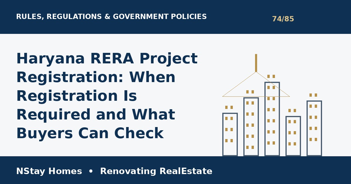 Haryana RERA project registration rules regulations Haryana Gurgaon property guide