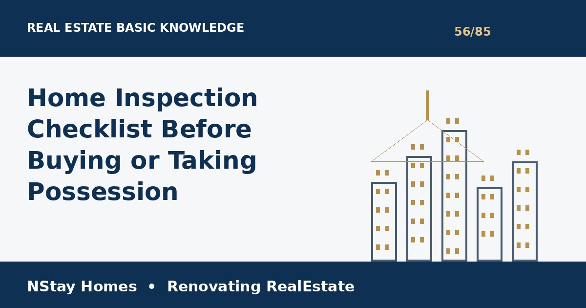 home inspection checklist complete guide for property buyers and sellers