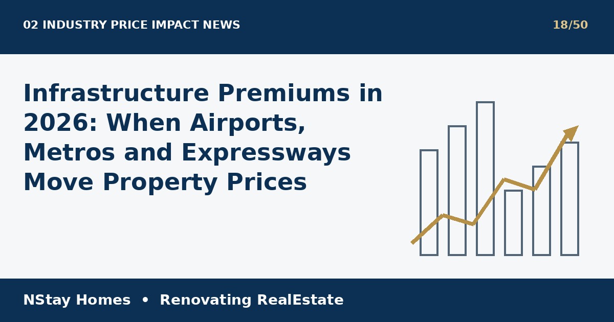infrastructure impact property prices NCR latest real estate analysis by NStay Homes