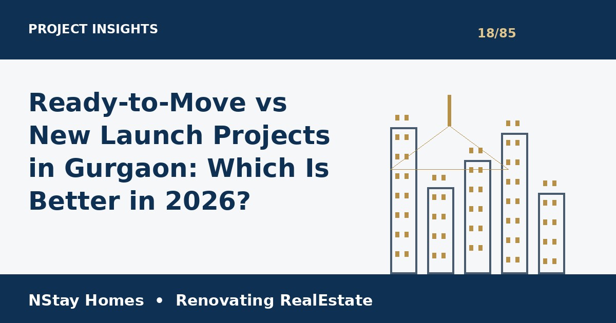 ready to move vs new launch Gurgaon NStay Homes market insights 2026