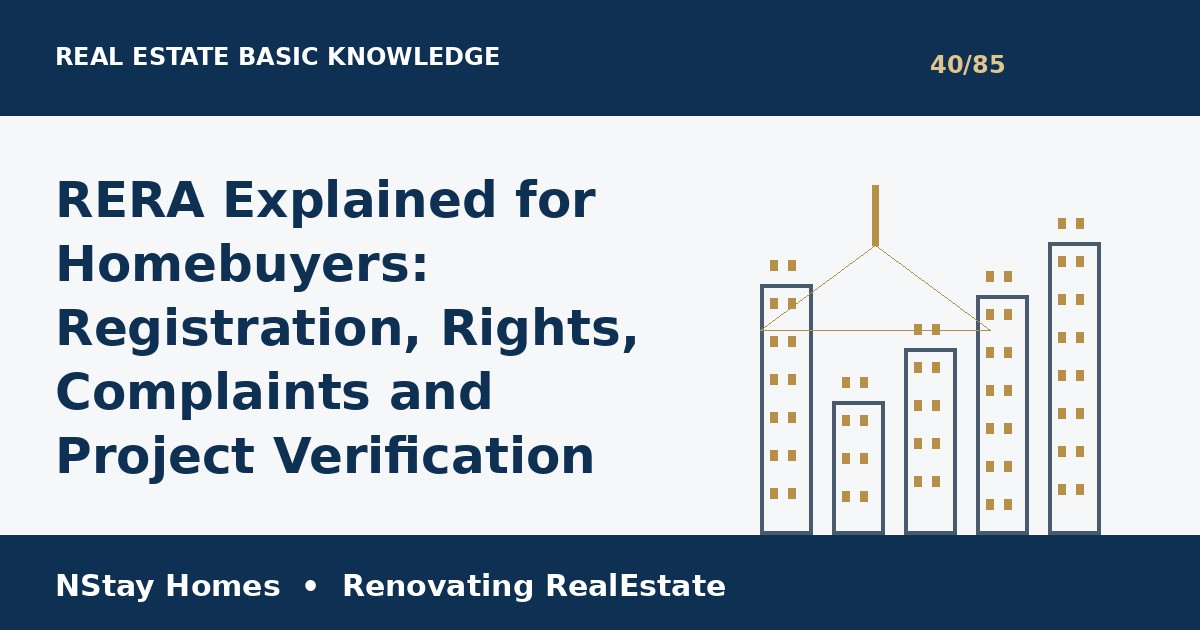 RERA for home buyers complete guide for property buyers and sellers