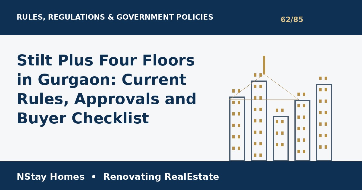 stilt plus 4 floors Gurgaon rules rules regulations Haryana Gurgaon property guide