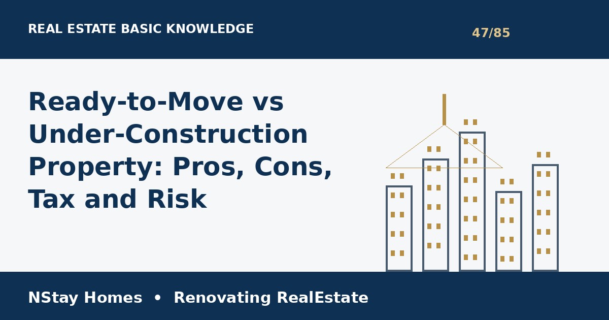 ready to move vs under construction Gurgaon complete 2026 real estate guide by NStay Homes