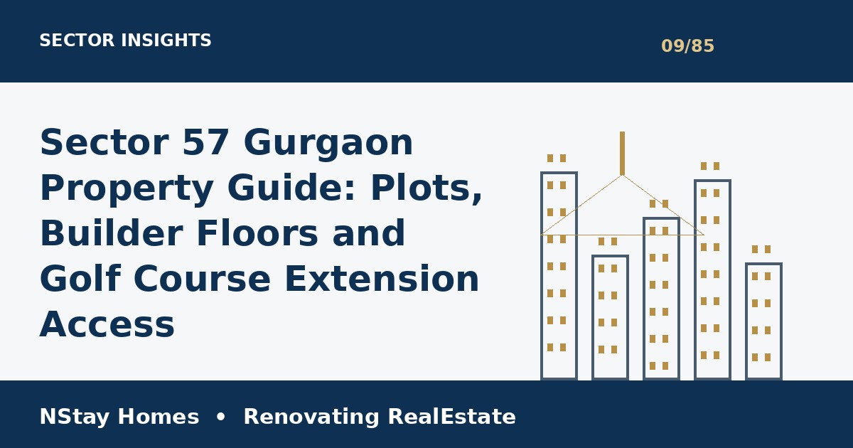 Sector 57 Gurgaon property guide 2026 - plots builder floors and real estate