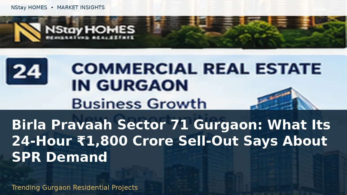 Birla Pravaah Sector 71 Gurgaon: What Its 24-Hour ₹1,800 Crore Sell-Out Says About SPR Demand