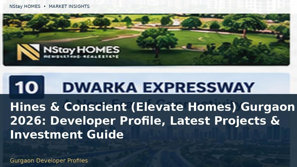 Hines & Conscient (Elevate Homes) Gurgaon 2026: Developer Profile, Latest Projects & Investment Guide