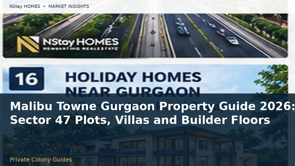 Malibu Towne Gurgaon Property Guide 2026: Sector 47 Plots, Villas and Builder Floors