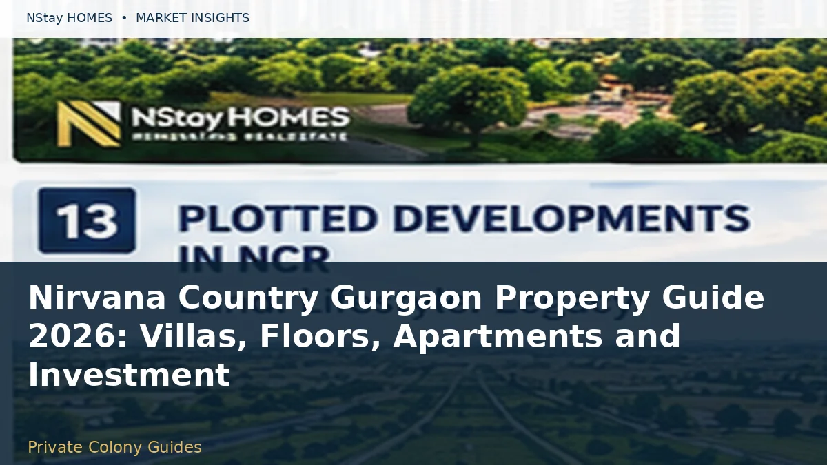 Nirvana Country Gurgaon Property Guide 2026: Villas, Floors, Apartments and Investment