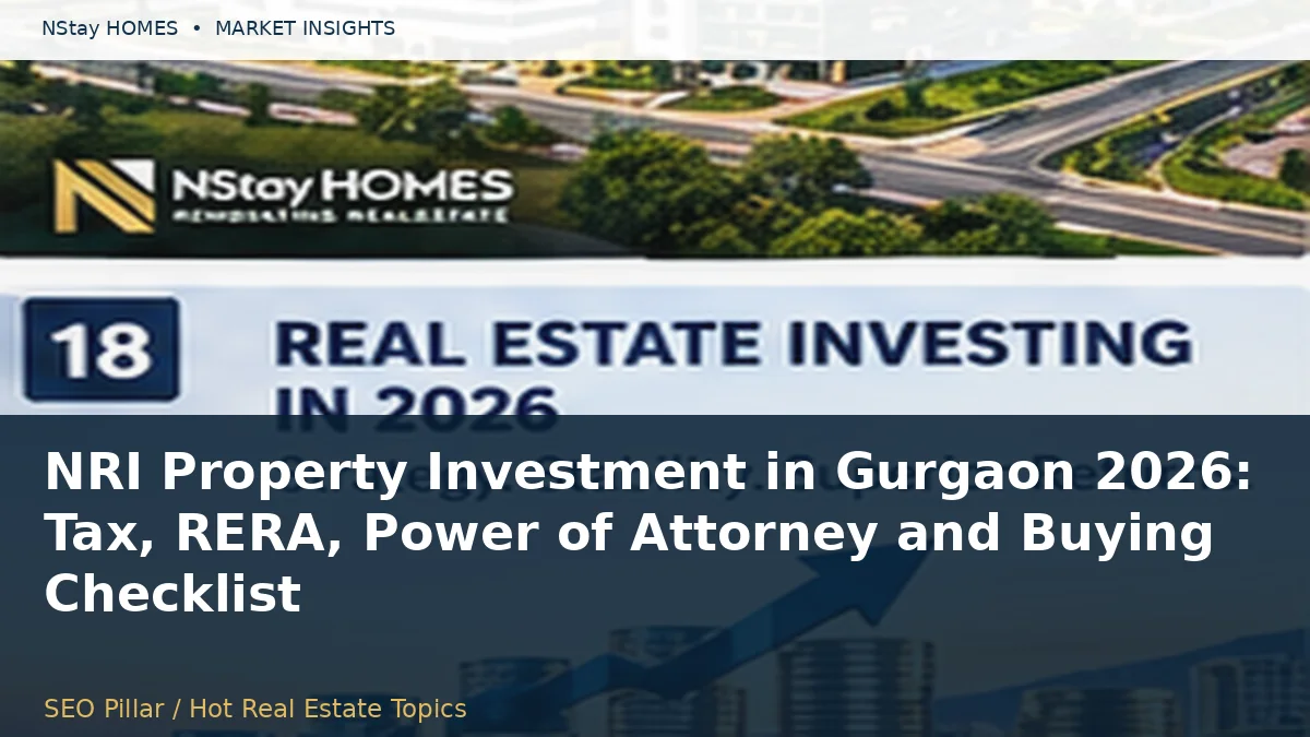 NRI Property Investment in Gurgaon 2026: Tax, RERA, Power of Attorney and Buying Checklist