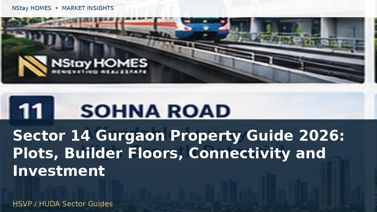 Sector 14 Gurgaon Property Guide 2026: Plots, Builder Floors, Connectivity and Investment