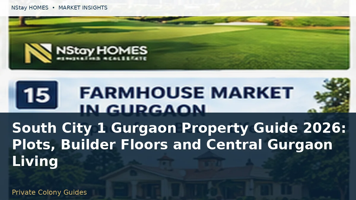 South City 1 Gurgaon Property Guide 2026: Plots, Builder Floors and Central Gurgaon Living