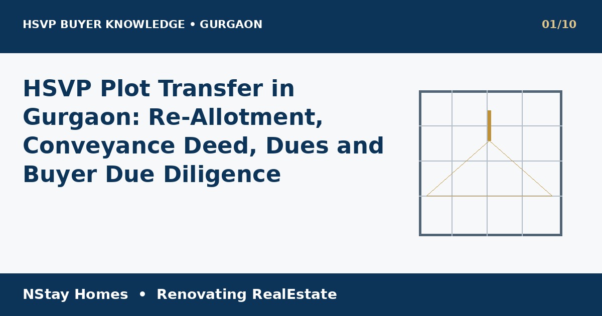 HSVP plot transfer Gurgaon HSVP Gurgaon buyer guide NStay Homes