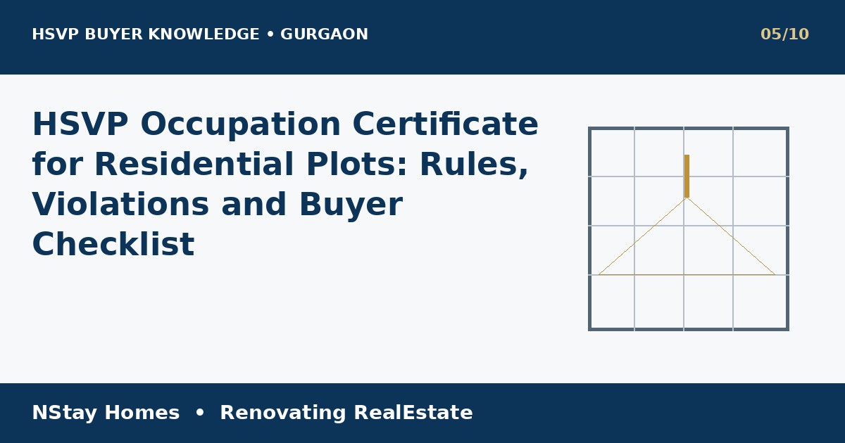 HSVP occupation certificate HSVP Gurgaon buyer guide NStay Homes
