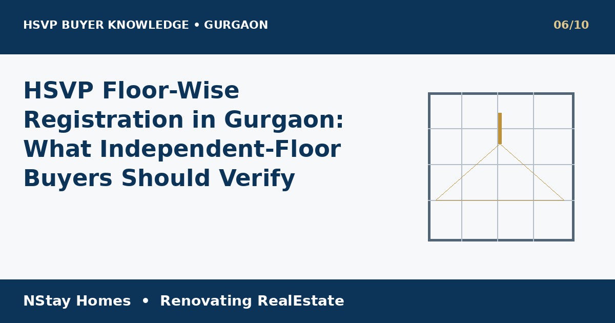 HSVP floor wise registration Gurgaon HSVP Gurgaon buyer guide NStay Homes