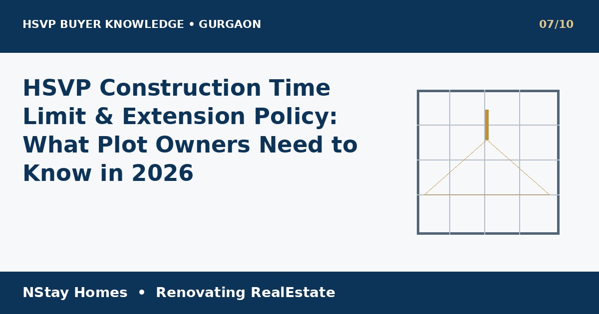HSVP extension fee construction HSVP Gurgaon buyer guide NStay Homes