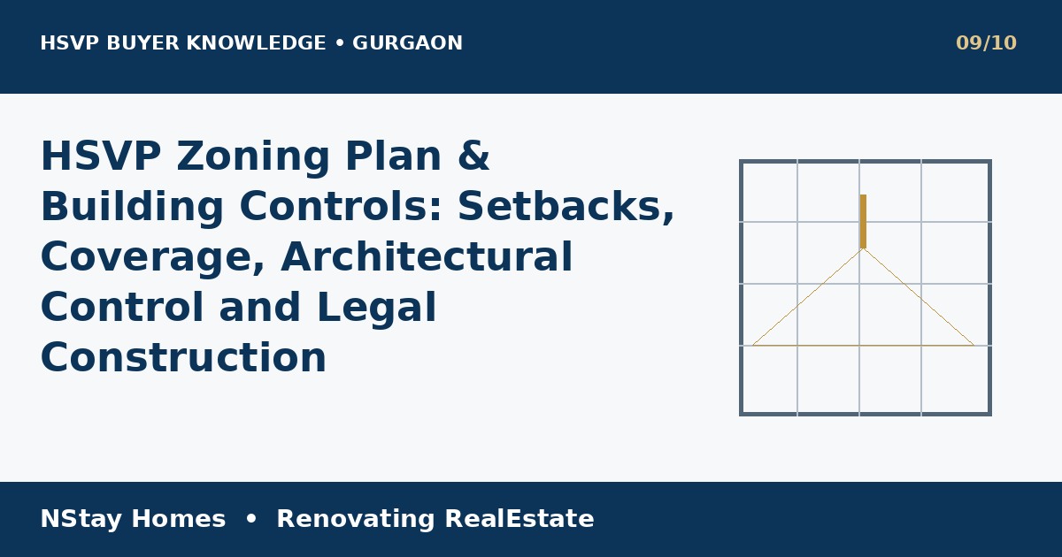 HSVP zoning plan residential plot HSVP Gurgaon buyer guide NStay Homes