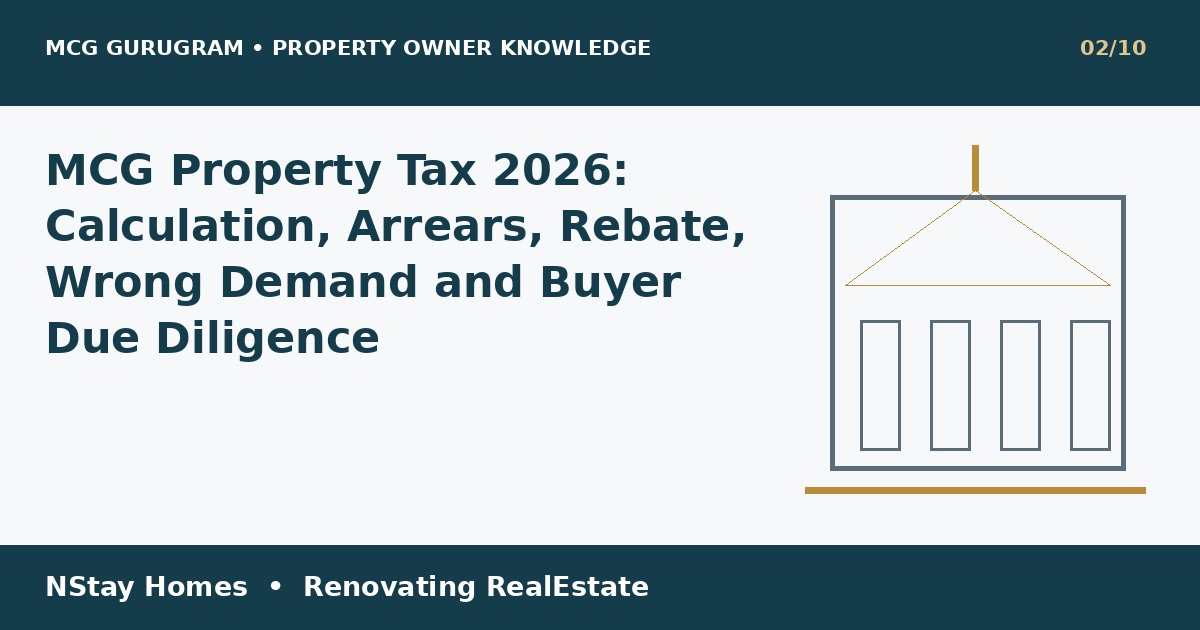 MCG property tax Gurugram 2026 MCG Gurugram property guide NStay Homes
