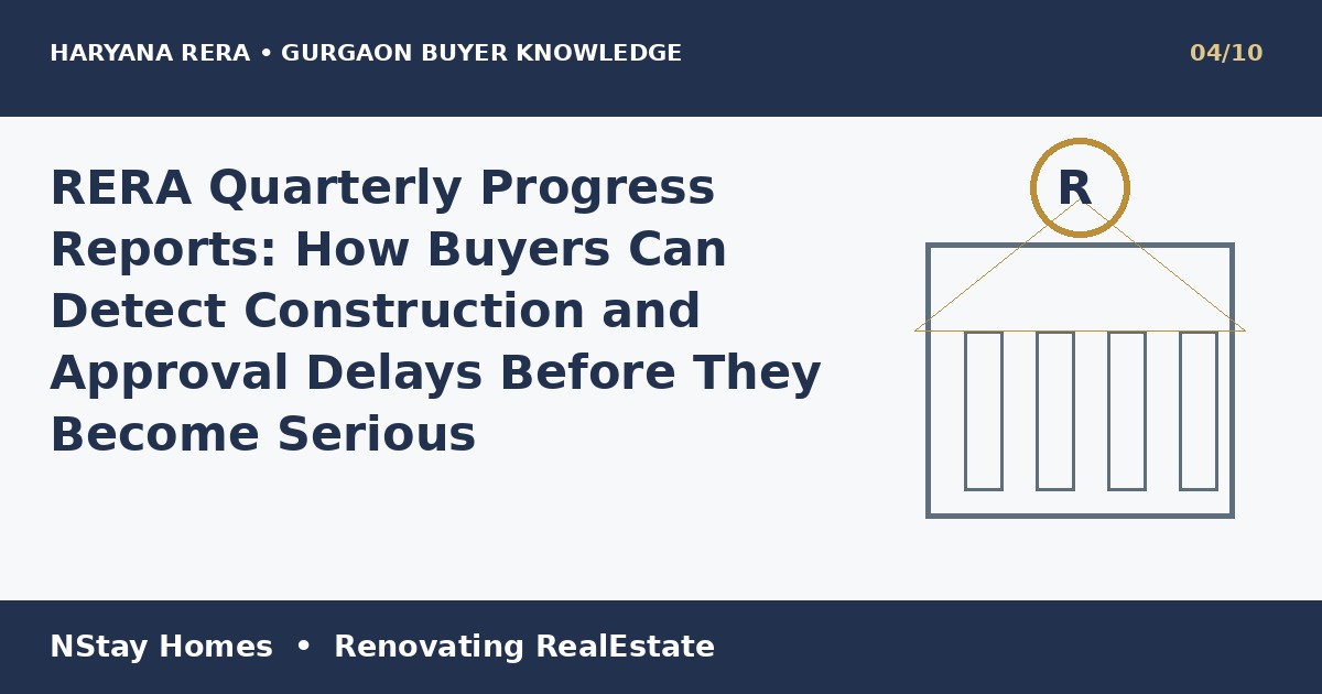Haryana RERA quarterly progress report Haryana RERA Gurgaon buyer guide NStay Homes